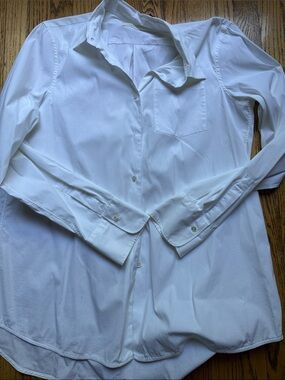 Lanvin Crisp White Button-Up Shirt